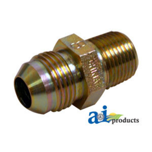 A & I Products Straight Solid Male JIC X Male NPT Adapter 3.75" x4" x2" A-43C21